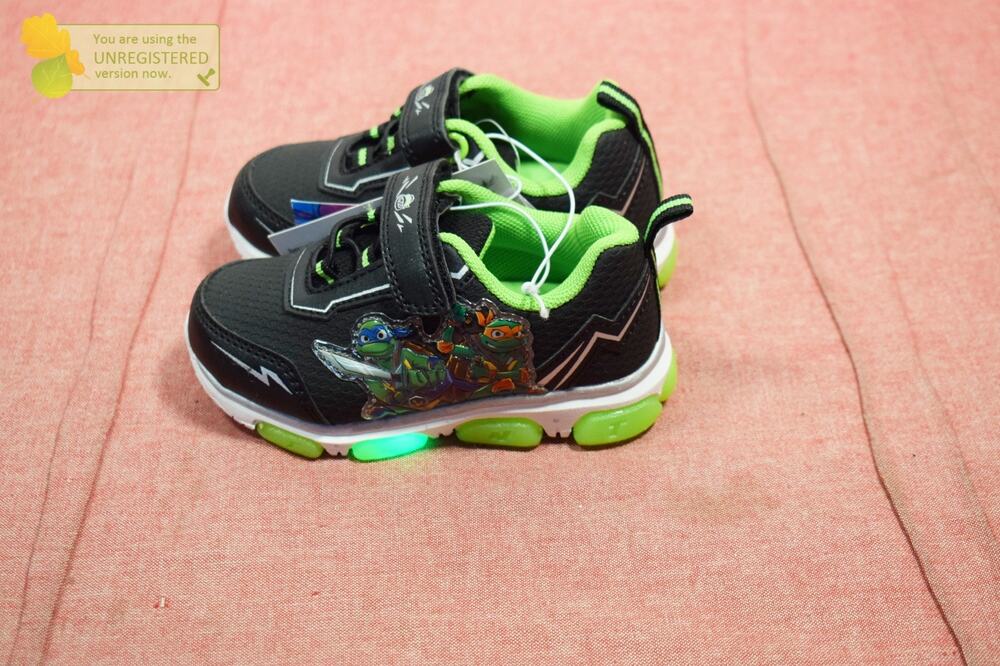 Toddler Disney Teenage Mutant Ninja Tutrtles Athletic Sneakers Black 7T